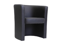 Fauteuil cabriolet noir Pretty
