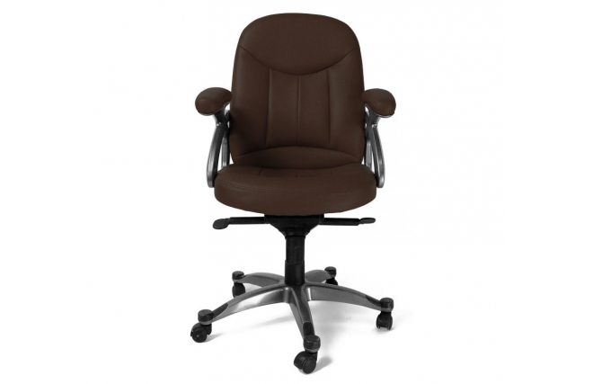 Fauteuil / chaise de bureau chocolat Enzo