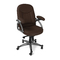Fauteuil / chaise de bureau chocolat Enzo