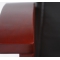 Fauteuil / chaise de bureau cuir noir Venus - refente de cuir pigment&eacute;e