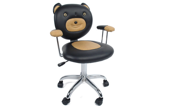 Fauteuil / chaise de bureau enfant ours L&eacute;o