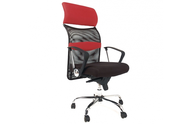 Fauteuil / chaise de bureau ergonomique rouge Titan