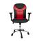 Fauteuil / chaise de bureau rouge et noir moderne Paulo
