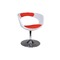 Fauteuil / chaise design blanc et rouge GROOVY  image pub1