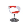 Fauteuil / chaise design blanc et rouge GROOVY  image pub1