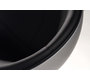 Fauteuil / chaise design r&eacute;tro argent et noir Stanley