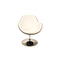Fauteuil / chaise design r&eacute;tro blanc et noir Solly