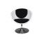 Fauteuil / chaise design r&eacute;tro noir et blanc New Groovy