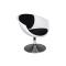 Fauteuil / chaise design r&eacute;tro noir et blanc New Groovy