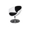 Fauteuil / chaise design r&eacute;tro noir et blanc New Groovy