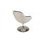 Fauteuil / chaise design r&eacute;tro noir et blanc Solly