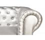 Fauteuil Chesterfield argent design