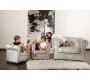 Fauteuil Chesterfield argent design