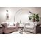 Fauteuil Chesterfield argent design