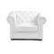 Fauteuil Chesterfield blanc design