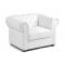 Fauteuil Chesterfield blanc design