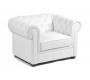 Fauteuil Chesterfield blanc design