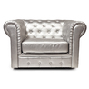 Fauteuil CHESTERFIELD coloris argent image pub1