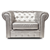 Fauteuil CHESTERFIELD coloris argent image pub1
