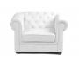 Fauteuil CHESTERFIELD coloris blanc image 1