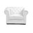 Fauteuil CHESTERFIELD coloris blanc image pub1