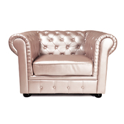Fauteuil CHESTERFIELD coloris nacr&eacute; image pub1