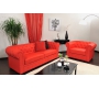 Fauteuil Chesterfield coloris rouge