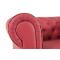 Fauteuil CHESTERFIELD groseille