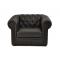 Fauteuil Chesterfield noir design