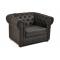 Fauteuil Chesterfield noir design