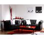 Fauteuil Chesterfield noir design