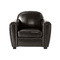 Fauteuil Club cuir marron - cuir de buffle