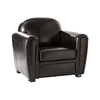Fauteuil Club cuir marron - cuir de buffle