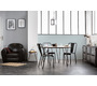Fauteuil Club cuir noir - cuir de buffle