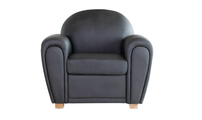 Fauteuil Club cuir noir NEW CLUB