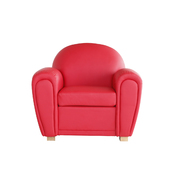 Fauteuil Club cuir rouge NEW CLUB
