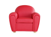 Fauteuil Club cuir rouge NEW CLUB