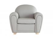 Fauteuil Club cuir taupe NEW CLUB