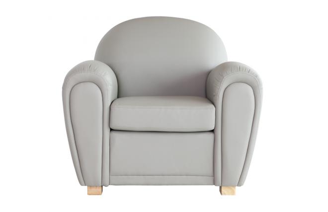 Fauteuil Club cuir taupe NEW CLUB
