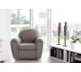 Fauteuil Club cuir taupe NEW CLUB