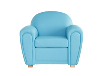 Fauteuil Club cuir turquoise NEW CLUB