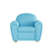 Fauteuil Club cuir turquoise NEW CLUB