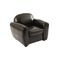 Fauteuil Club enfant en cuir noir Baby Club