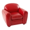 Fauteuil Club enfant en cuir rouge Baby Club