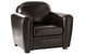 Fauteuil club marron - cuir de buffle image 4