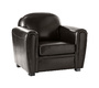 Fauteuil club marron - cuir de buffle image 4
