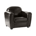 Fauteuil club marron - cuir de buffle image pub1