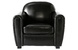 Fauteuil CLUB noir - cuir de buffle image 6