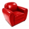 Fauteuil CLUB rouge - cuir de buffle