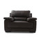 Fauteuil cuir chocolat fonc&eacute; PITTSBURGH